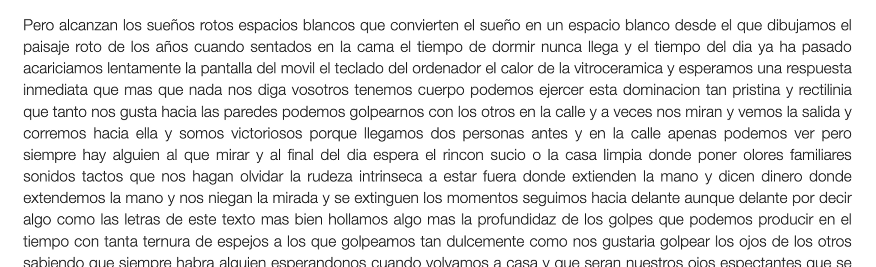 imagen fragmento de texto blog constante instante cortante